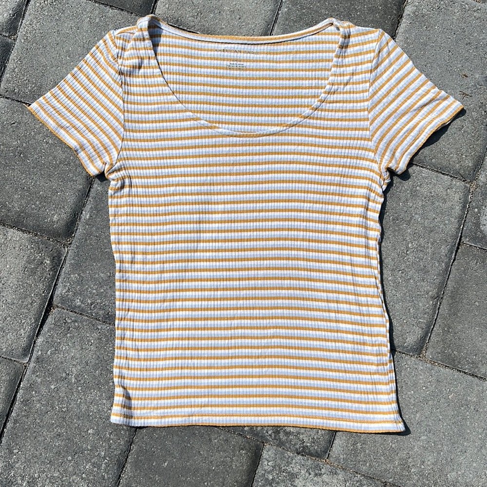 American Eagle Fitted Stripped Shirt